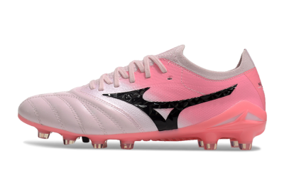 Mizuno Morelia Neo 4 FG Low-Tops Soccer Cleats - Pink/Black/White