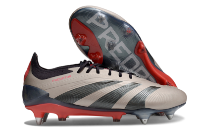 Adidas Predator 24 Elite FG Low-Tops Soccer Cleats - Gold/Blue/Red