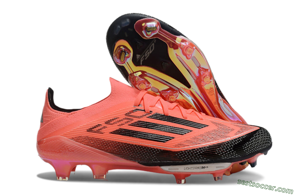 Adidas F50+ Lightstrike Pro FG Low-Tops Soccer Cleats - Red/Black 0