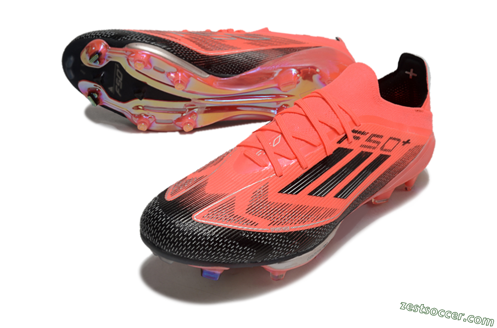 Adidas F50+ Lightstrike Pro FG Low-Tops Soccer Cleats - Red/Black 3