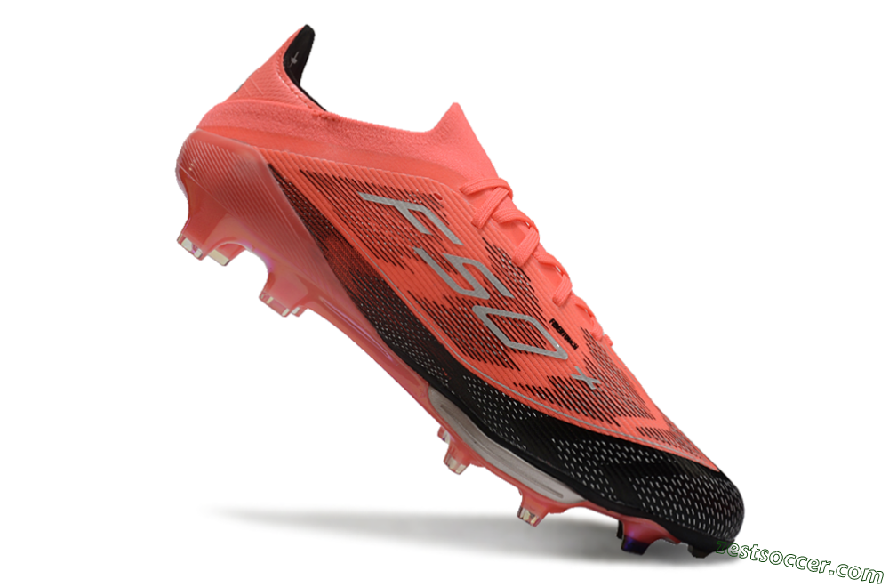 Adidas F50+ Lightstrike Pro FG Low-Tops Soccer Cleats - Red/Black 4