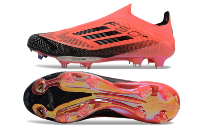 Adidas F50+ Lightstrike Pro Laceless FG Low-Tops Soccer Cleats - Red/Black/Silver