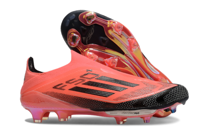 Adidas F50+ Lightstrike Pro Laceless FG Low-Tops Soccer Cleats - Red/Black/Silver