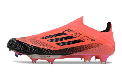 Adidas F50+ Lightstrike Pro Laceless FG Low-Tops Soccer Cleats - Red/Black/Silver