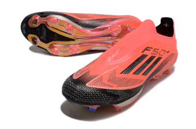 Adidas F50+ Lightstrike Pro Laceless FG Low-Tops Soccer Cleats - Red/Black/Silver