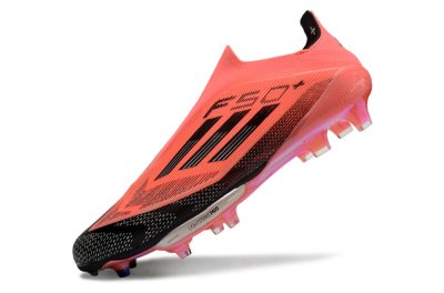 Adidas F50+ Lightstrike Pro Laceless FG Low-Tops Soccer Cleats - Red/Black/Silver
