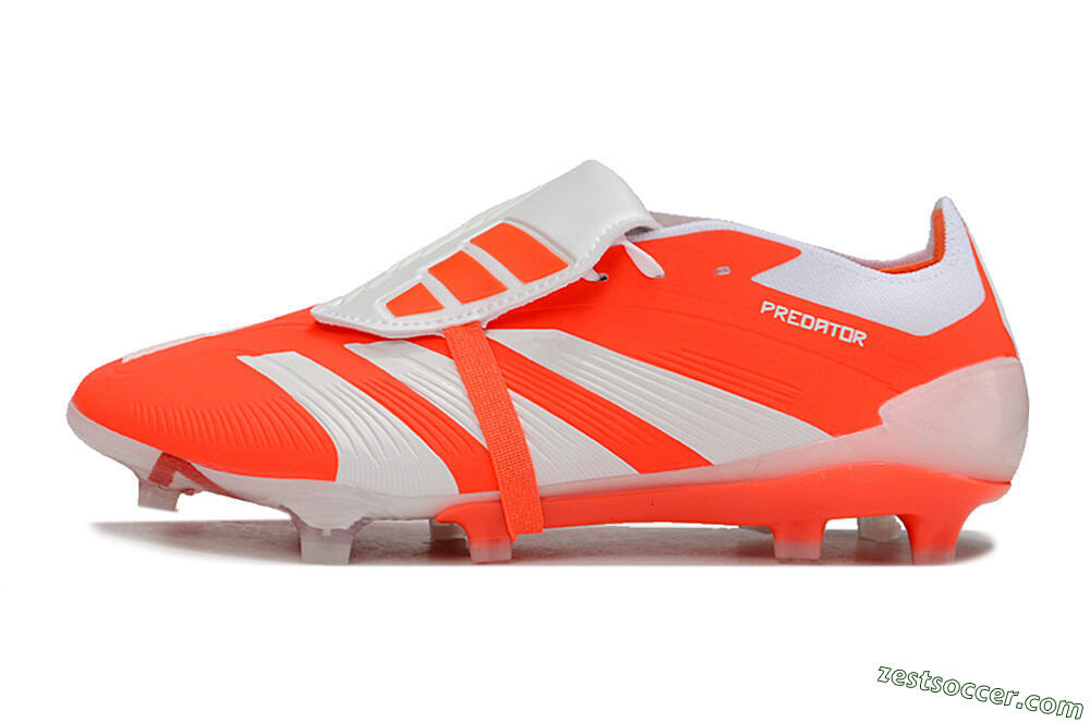 Adidas Predator Elite Foldover Tongue FG Low-Tops Soccer Cleats - Red/White 2