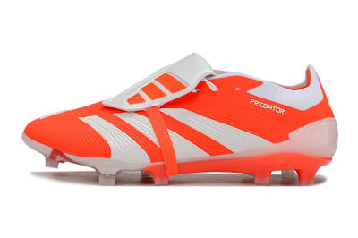 Adidas Predator Elite Foldover Tongue FG Low-Tops Soccer Cleats - Red/White