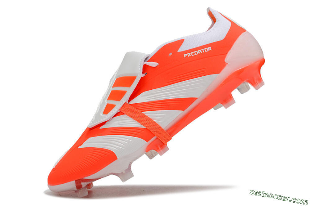Adidas Predator Elite Foldover Tongue FG Low-Tops Soccer Cleats - Red/White 5