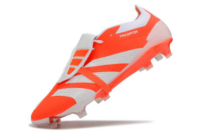 Adidas Predator Elite Foldover Tongue FG Low-Tops Soccer Cleats - Red/White