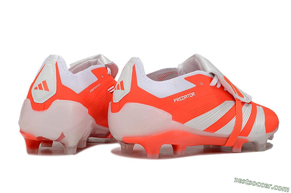 Adidas Predator Elite Foldover Tongue FG Low-Tops Soccer Cleats - Red/White 6