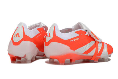 Adidas Predator Elite Foldover Tongue FG Low-Tops Soccer Cleats - Red/White