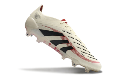 Adidas Predator Elite 2025 Goal Hunter FG Low-Tops Soccer Cleats - Beige/Black/Red