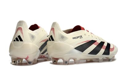 Adidas Predator Elite 2025 Goal Hunter FG Low-Tops Soccer Cleats - Beige/Black/Red