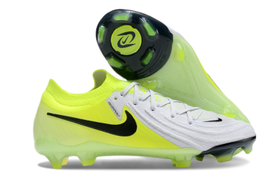 Nike Phantom Luna Elite FG Low-Tops Soccer Cleats - Grey/Yellow/Black