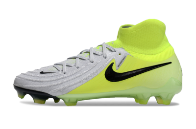 Nike Phantom Luna Elite FG High-Tops Soccer Cleats - Grey/Yellow/Black