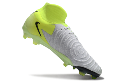 Nike Phantom Luna Elite FG High-Tops Soccer Cleats - Grey/Yellow/Black