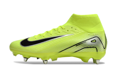 Nike Air Zoom Mercurial Superfly 10 Elite SG High-Tops Soccer Cleats - Yellow/Silver/Black