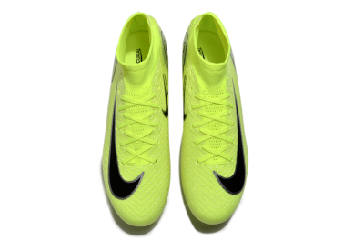 Nike Air Zoom Mercurial Superfly 10 Elite SG High-Tops Soccer Cleats - Yellow/Silver/Black