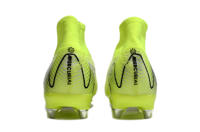 Nike Air Zoom Mercurial Superfly 10 Elite SG High-Tops Soccer Cleats - Yellow/Silver/Black