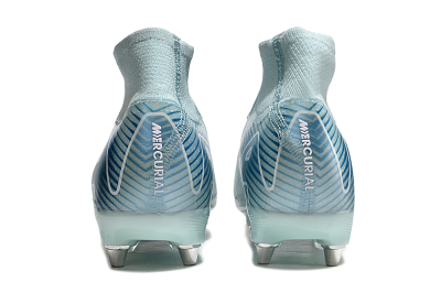 Nike Air Zoom Mercurial Superfly 10 Elite SG High-Tops Soccer Cleats - Jade/Blue/White