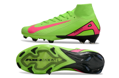 Nike Air Zoom Mercurial Superfly 10 Elite FG High-Tops Soccer Cleats - Yellow/Pink/Black