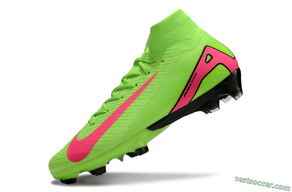Nike Air Zoom Mercurial Superfly 10 Elite FG High-Tops Soccer Cleats - Yellow/Pink/Black 5