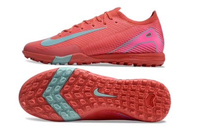 Nike Air Zoom Mercurial Vapor 16 Elite TF Low-Tops Soccer Shoes - Red/Jade/White