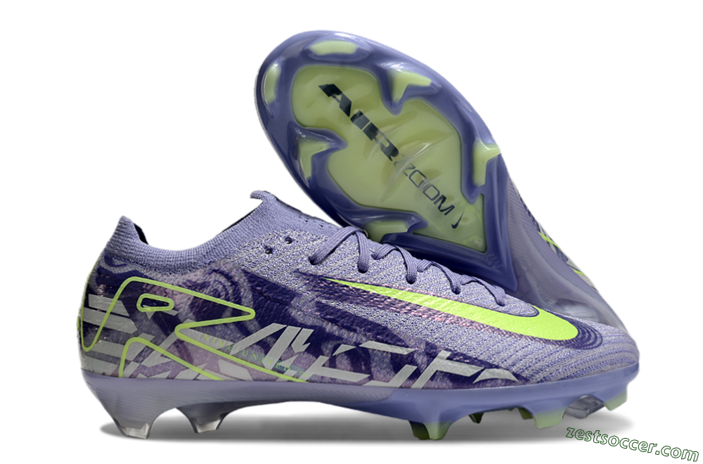Nike Air Zoom Mercurial Vapor 16 Elite FG Low-Tops Soccer Cleats - Purple/Yellow/White 1