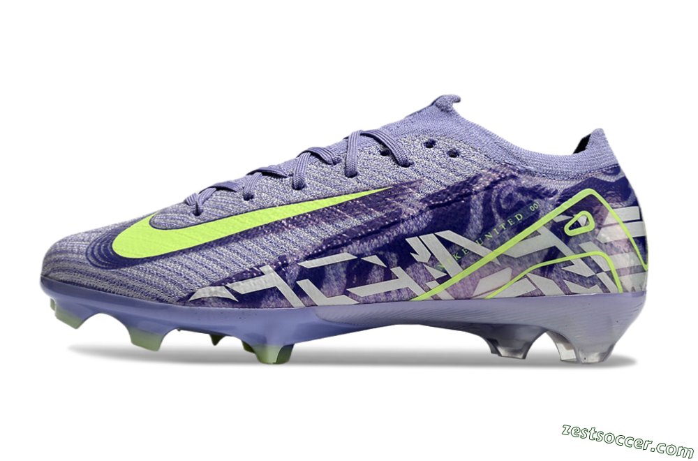 Nike Air Zoom Mercurial Vapor 16 Elite FG Low-Tops Soccer Cleats - Purple/Yellow/White 0