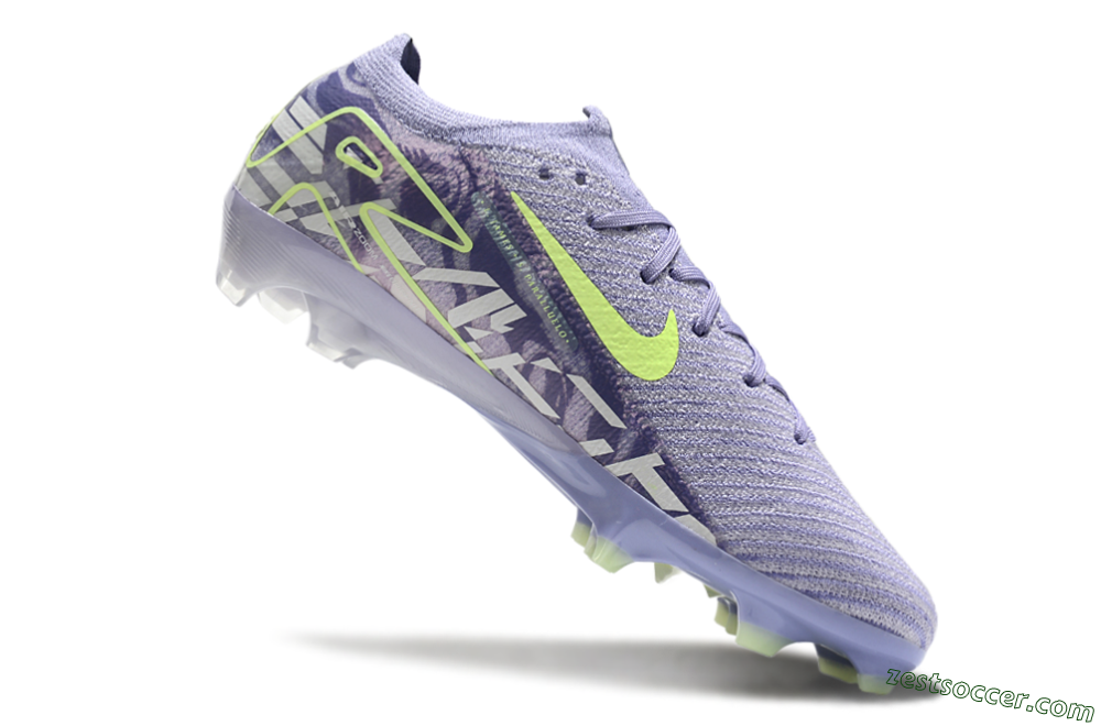 Nike Air Zoom Mercurial Vapor 16 Elite FG Low-Tops Soccer Cleats - Purple/Yellow/White 3