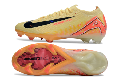 Nike Air Zoom Mercurial Vapor 16 Elite FG Low-Tops Soccer Cleats - Yellow/Black/Pink