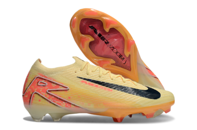 Nike Air Zoom Mercurial Vapor 16 Elite FG Low-Tops Soccer Cleats - Yellow/Black/Pink