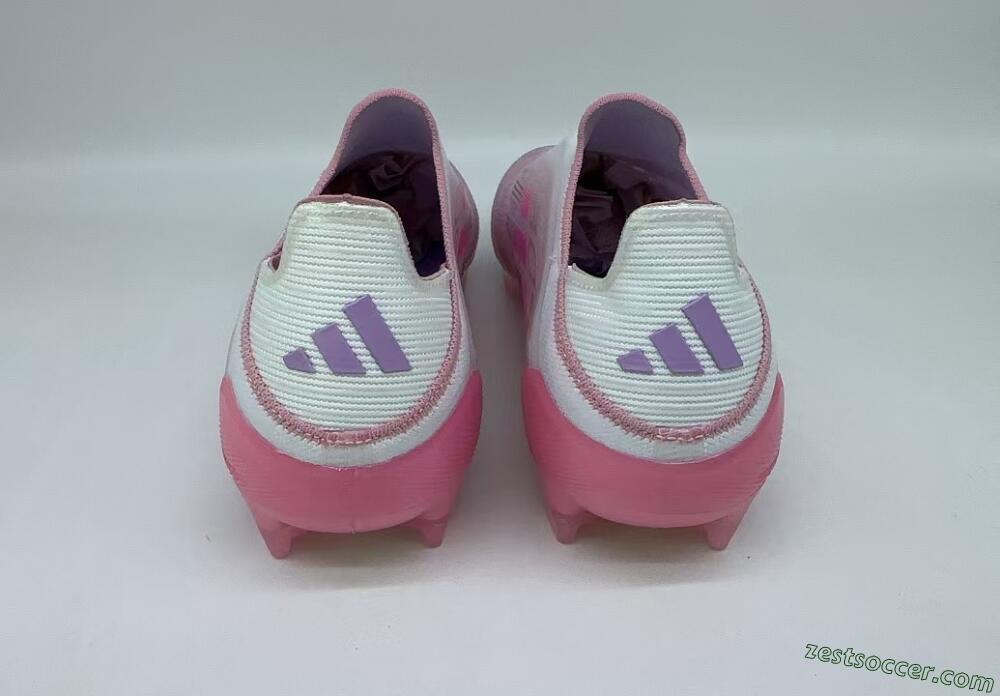 Adidas F50+ Lightstrike Elite Laceless 304 FG Low-Tops Soccer Cleats - Pink/Purple/Gold
