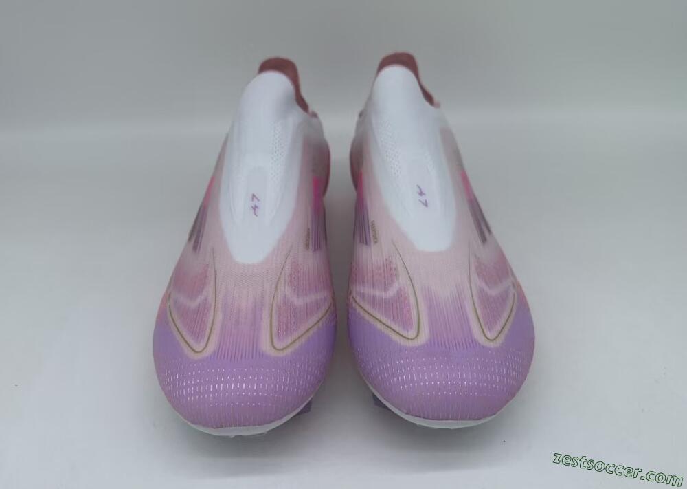 Adidas F50+ Lightstrike Elite Laceless 304 FG Low-Tops Soccer Cleats - Pink/Purple/Gold