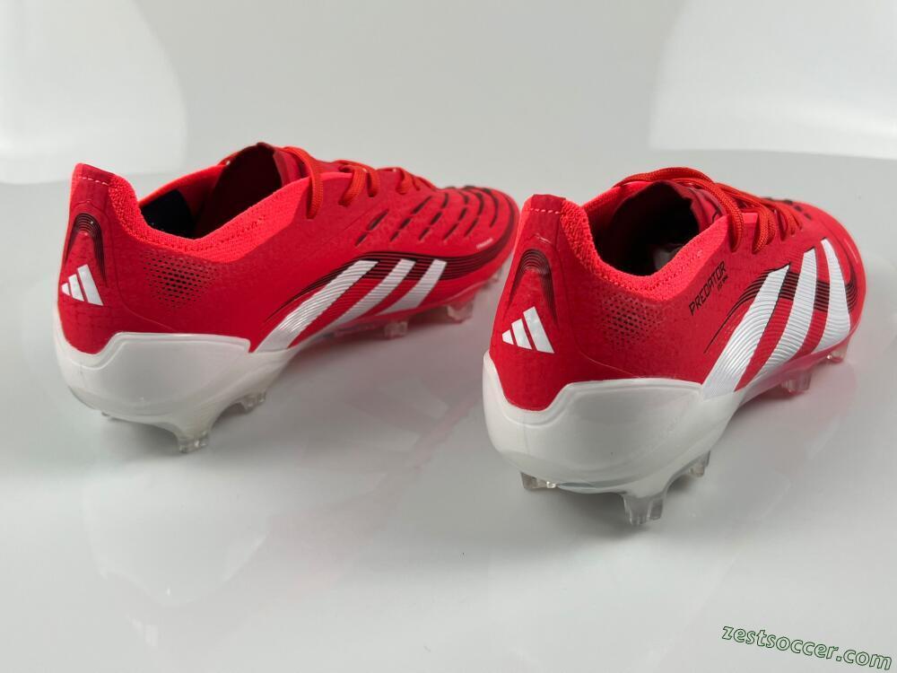 Adidas Predator Elite 2025 Pure Victory FG Low-Tops Soccer Cleats - Lucid Red/White/Black