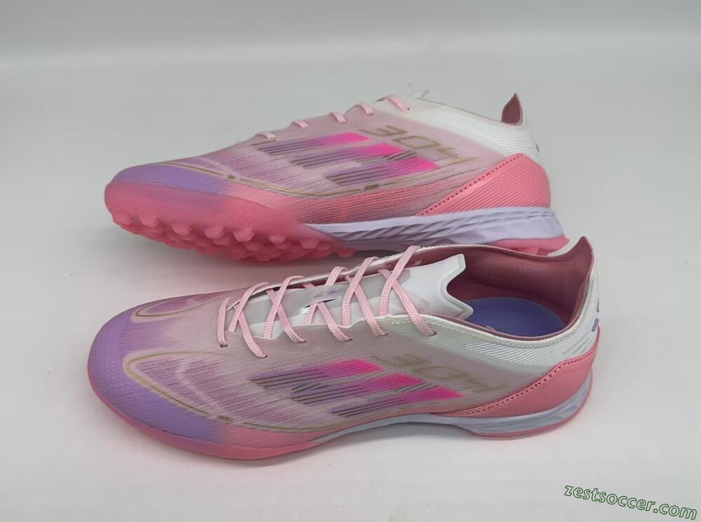 Adidas F50 Pro 304 TF Low-Tops Soccer Shoes - Pink/White/Purple