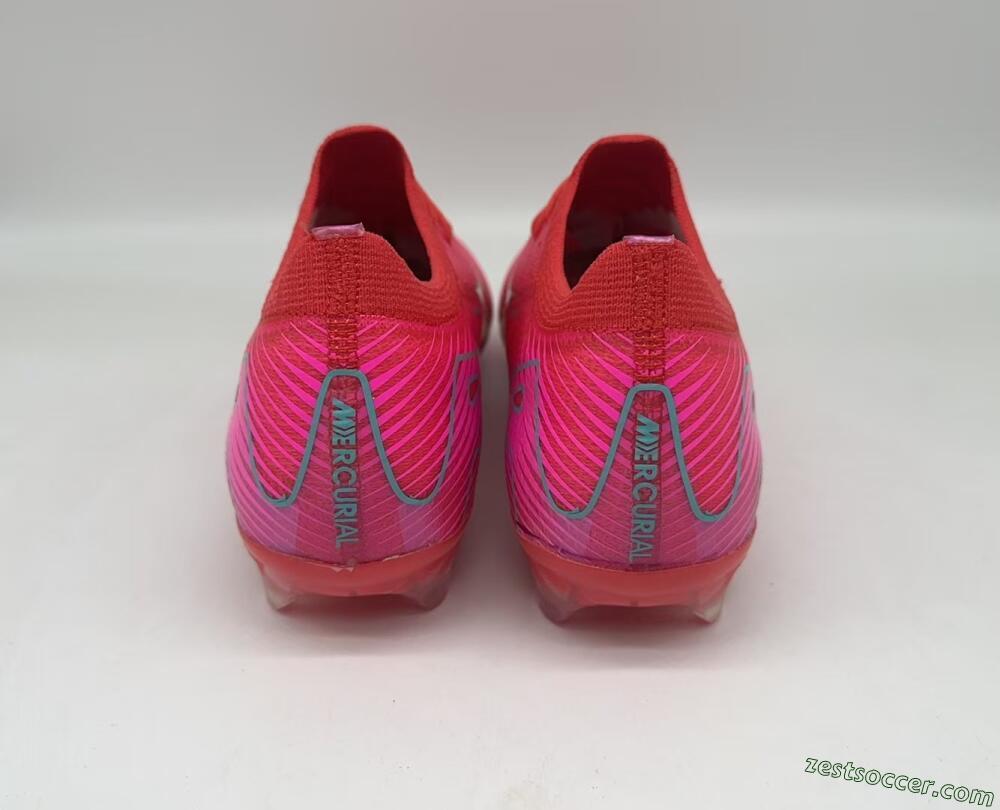 Nike Air Zoom Mercurial Vapor 16 Elite FG Low-Tops Soccer Cleats - Red/Jade/White