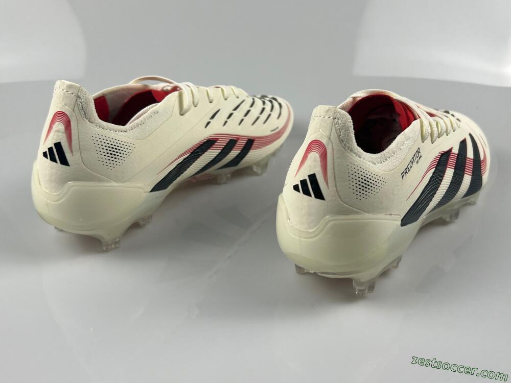 Adidas Predator Elite 2025 Goal Hunter FG Low-Tops Soccer Cleats - Beige/Black/Red