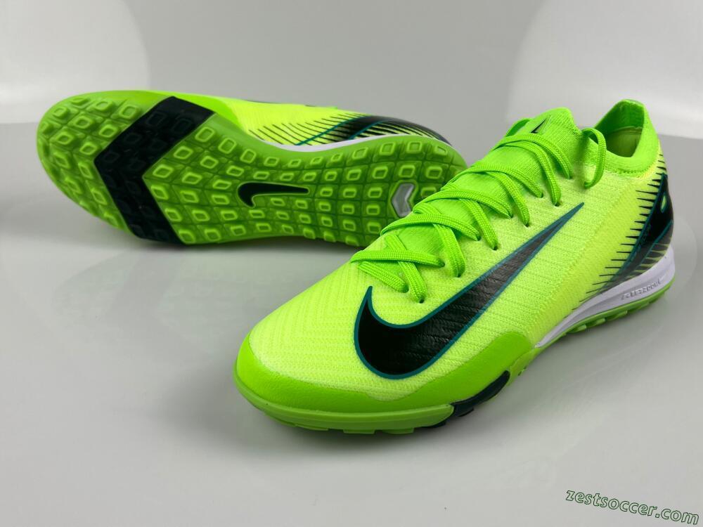 Nike Air Zoom Mercurial Vapor 16 Elite TF Low-Tops Soccer Shoes - Green/Black/Blue