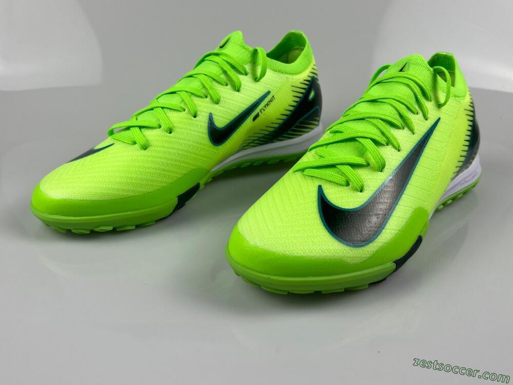 Nike Air Zoom Mercurial Vapor 16 Elite TF Low-Tops Soccer Shoes - Green/Black/Blue
