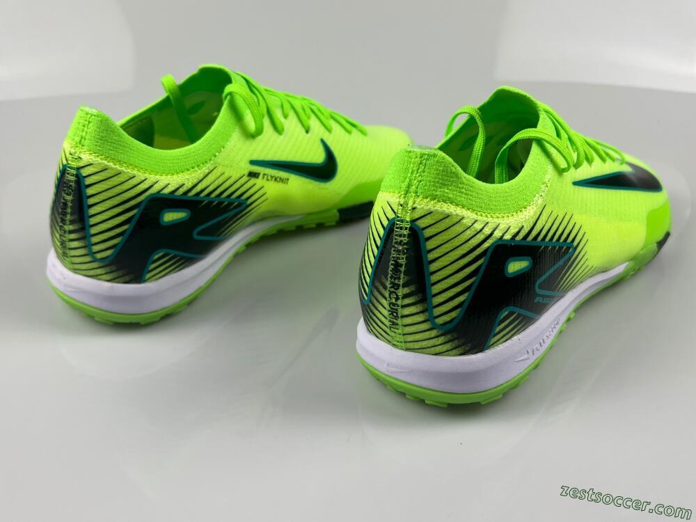 Nike Air Zoom Mercurial Vapor 16 Elite TF Low-Tops Soccer Shoes - Green/Black/Blue