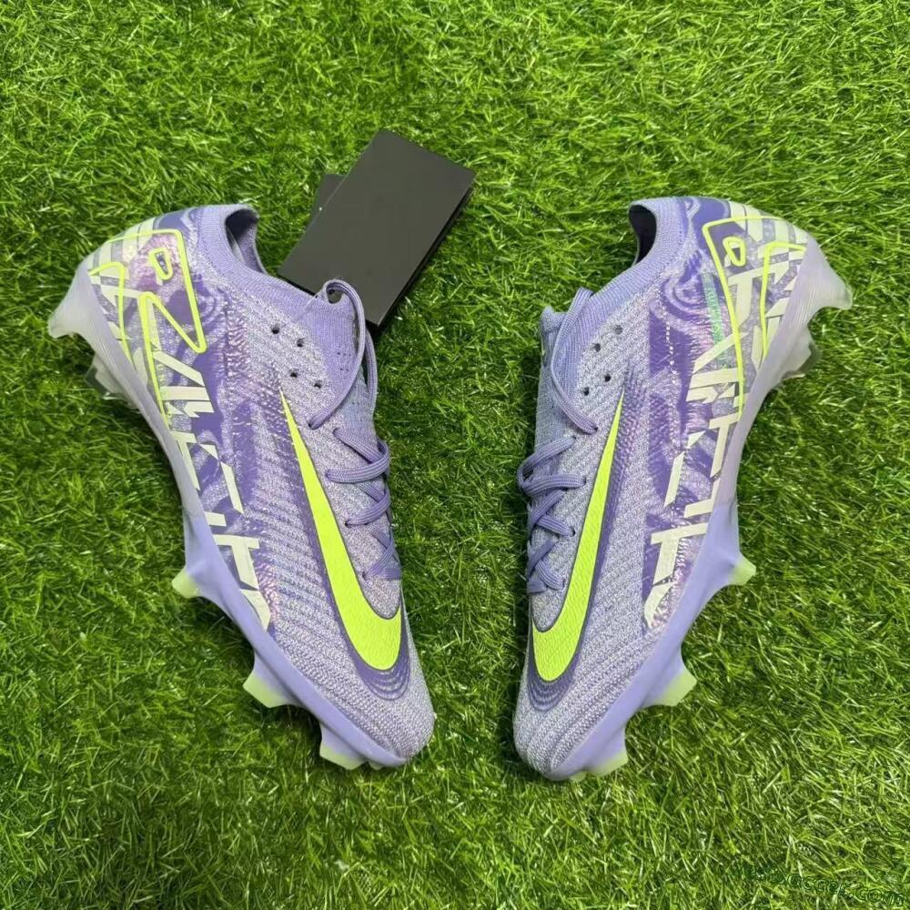 Nike Air Zoom Mercurial Vapor 16 Elite FG Low-Tops Soccer Cleats - Purple/Yellow/White