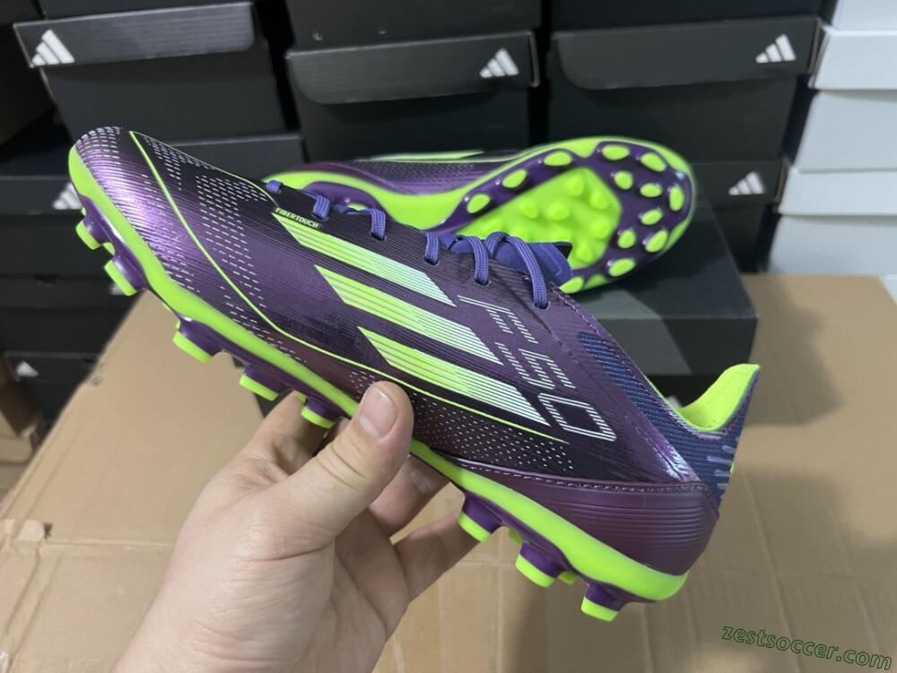Adidas F50 Elite MG Low-Tops Soccer Cleats - Purple/Yellow