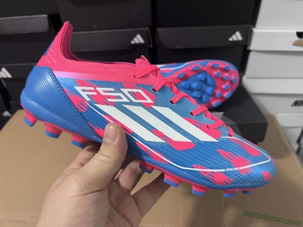 Adidas F50 Elite MG Low-Tops Soccer Cleats - Blue/White/Red