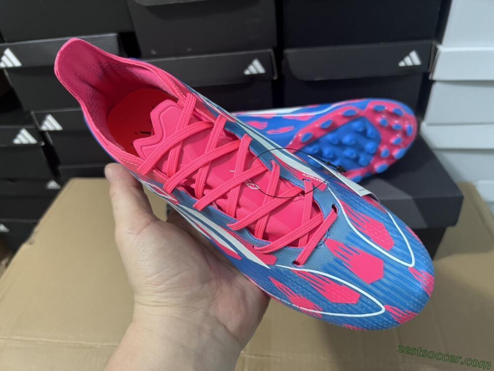 Adidas F50 Elite MG Low-Tops Soccer Cleats - Blue/White/Red
