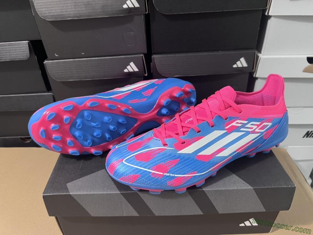 Adidas F50 Elite MG Low-Tops Soccer Cleats - Blue/White/Red