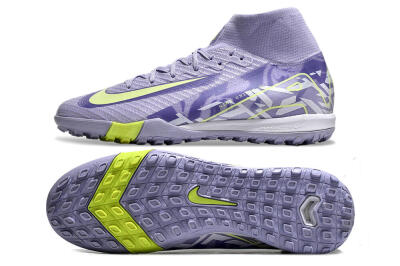 Nike Air Zoom Mercurial Superfly 10 Elite TF Low-Tops Soccer Shoes - Purple/Yellow/White