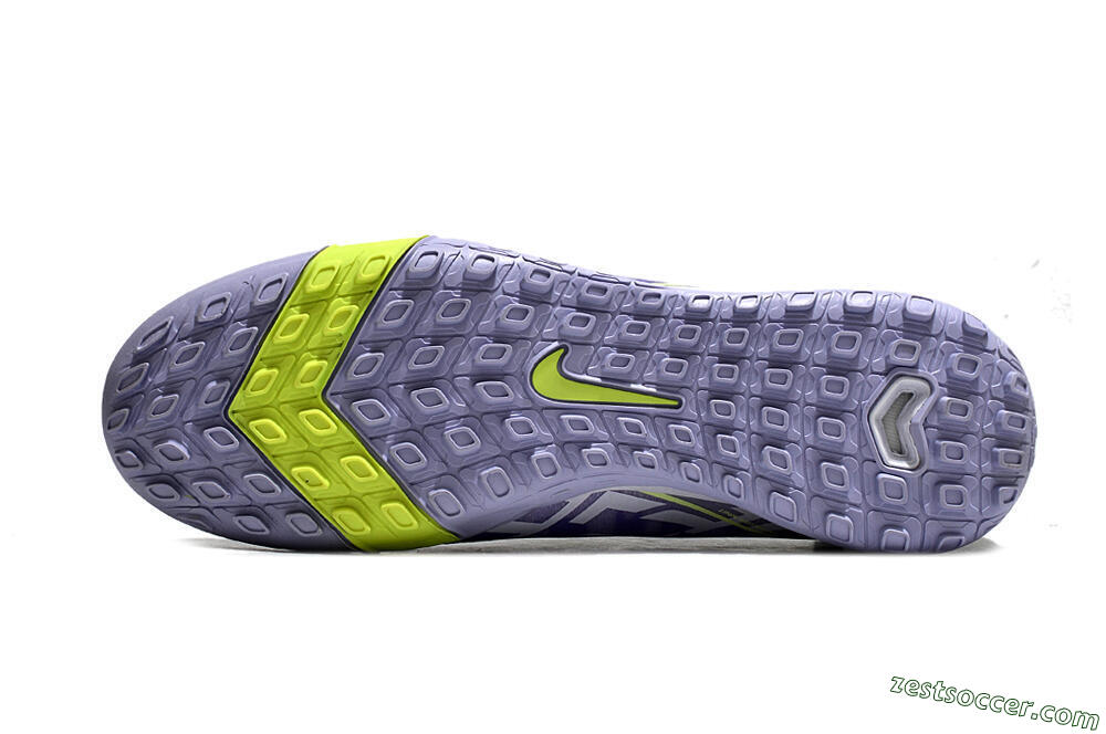 Nike Air Zoom Mercurial Superfly 10 Elite TF Low-Tops Soccer Shoes - Purple/Yellow/White 6