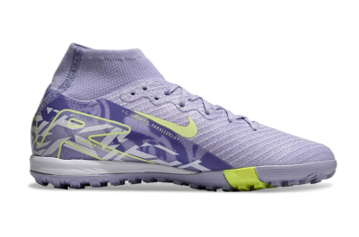 Nike Air Zoom Mercurial Superfly 10 Elite TF Low-Tops Soccer Shoes - Purple/Yellow/White